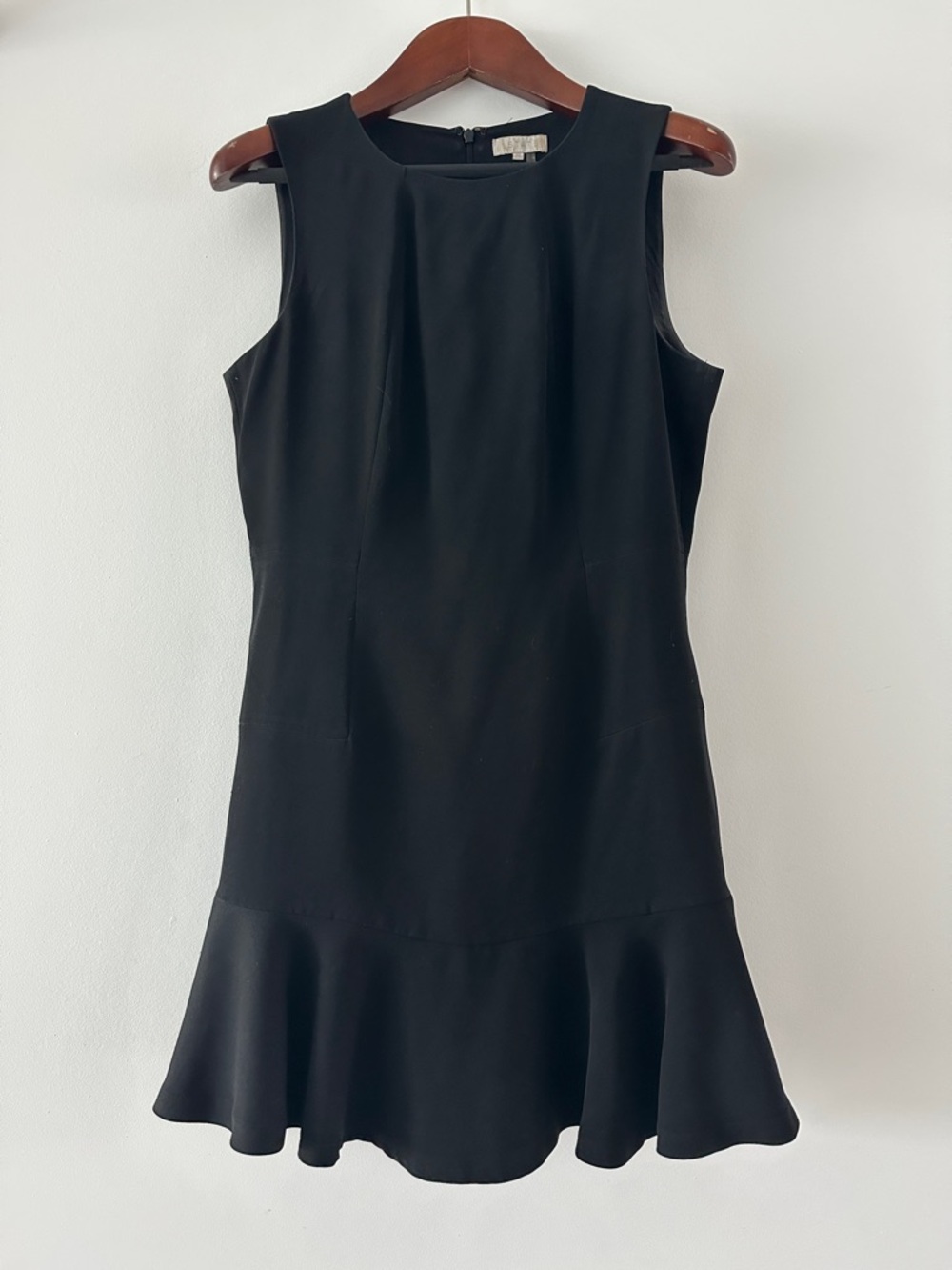 1. State Black Sleeveless Flared-Hem Mini Dress